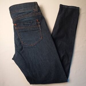 Democracy Jeans Size 6 "Ab" Technology Mid Rise Skinny Leg Dark Wash Stretch